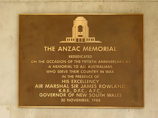 Военный мемориал Анзак, Сидней, Австралия — стоковое фото