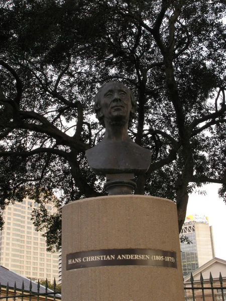 Estatua de Hans Christian Andersen - Las Rocas, Sydney, Australia — Foto de Stock