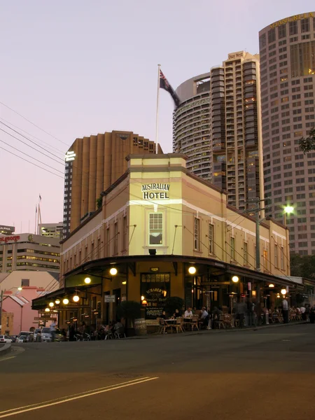 Bar del hotel australiano - las rocas, sydney, australia — Foto de Stock