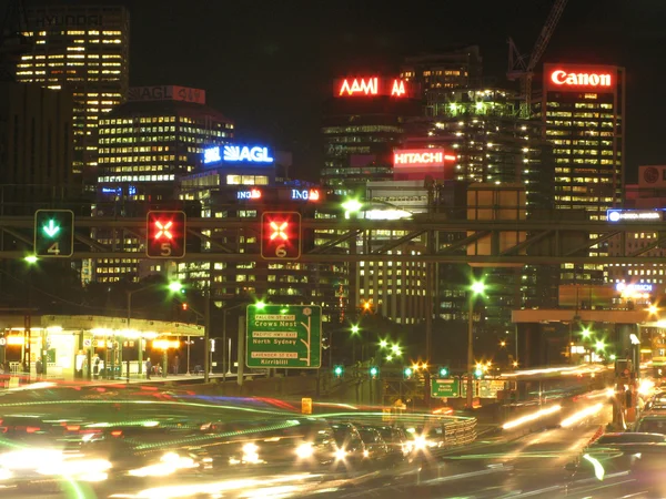 City Night Blur - Sydney, Australia — Foto Stock