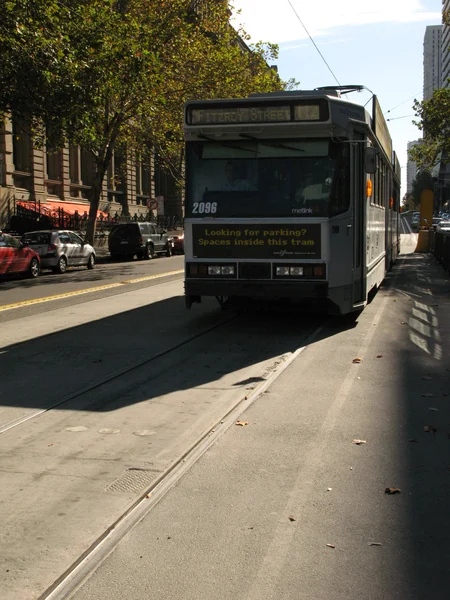 Trein spoor - melbourne city, Australië — Stockfoto