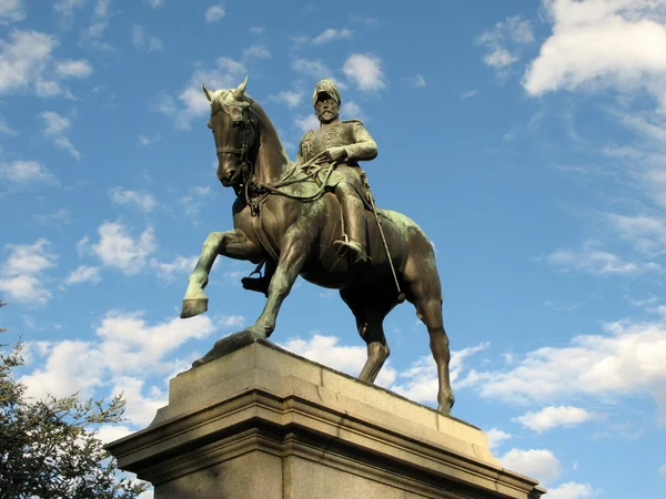 Edward VII heykel - krallar etki, melbourne, Avustralya — Stok fotoğraf