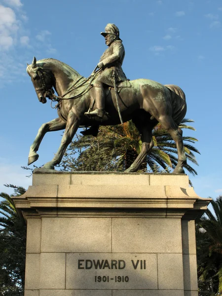 Statuia lui Edward VII - Domeniul Regilor, Melbourne, Australia — Fotografie, imagine de stoc