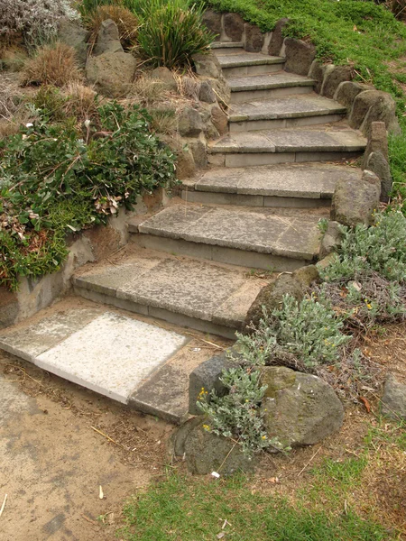 Passos de pedra - St Kilda, Melbourne, Austrália — Fotografia de Stock