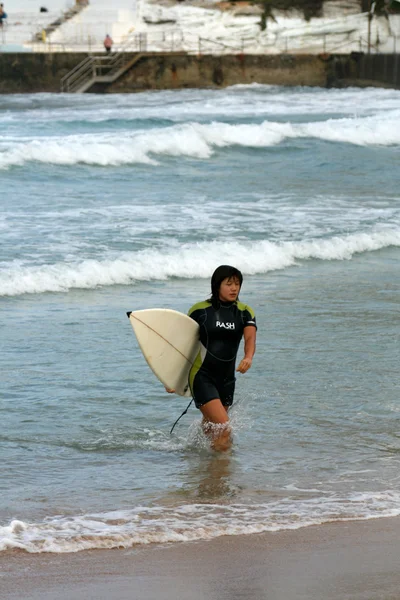 서핑-본다이 비치, 시드니, 호주 — 스톡 사진