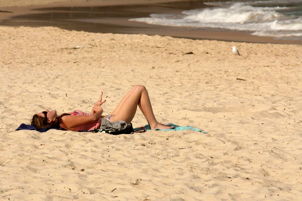 Bondi beach, sydney, Austrálie — Stock fotografie