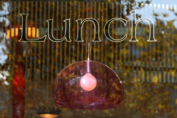 Sinal de almoço Southbank, Melbourne, Austrália — Fotografia de Stock