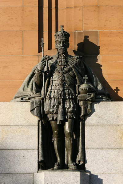 King Edward Statue - Kings Domain, Melbourne, Australia — Stock Photo, Image