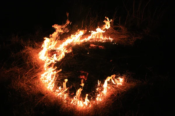 Fuego de Bush - El Centro Rojo, Australia —  Fotos de Stock