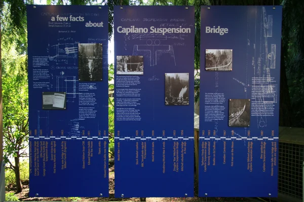 Ponte de suspensão de Capilano, Vancouver, Canadá — Fotografia de Stock