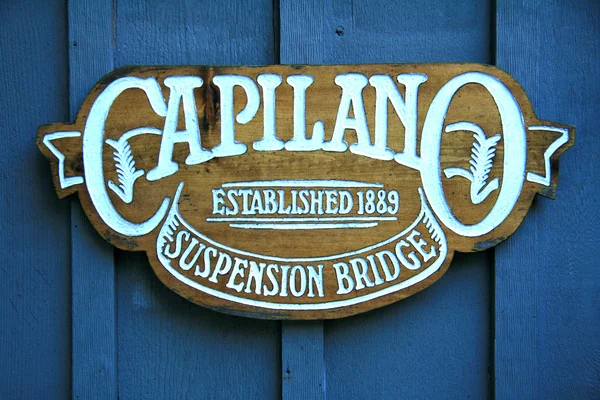 Pont suspendu Capilano, Vancouver, Canada — Photo