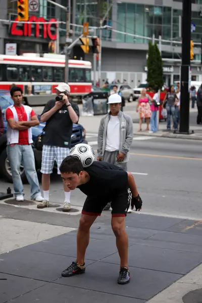 Voetbal trucs - toronto, canada — Stockfoto