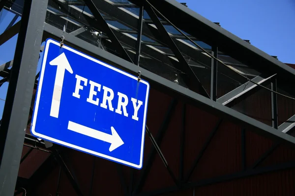 Ferry Sign - Granville Island, Vancouver, Canada — Stock Photo, Image