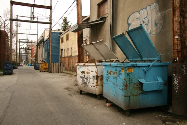 Back Street Alleys em Vancouver City, BC, Canadá — Fotografia de Stock