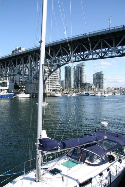 Docas - Ilha de Granville, Vancouver, Canadá — Fotografia de Stock