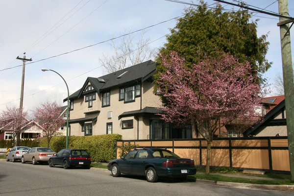 Vancouver şehir tramvay hayatı, bc, Kanada — Stok fotoğraf