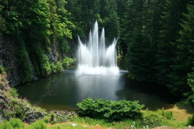 Ross çeşme - butchart bahçeleri, victoria, bc, Kanada