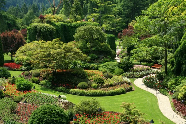 Butchart garden, victoria, bc, canada — Stockfoto