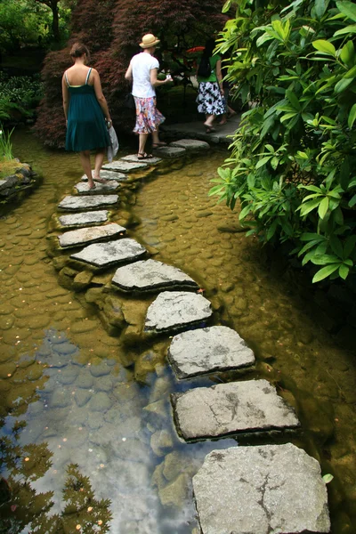 Japanese Garden - Butchart Gardens, Victoria, BC, Canada — Stock Photo, Image