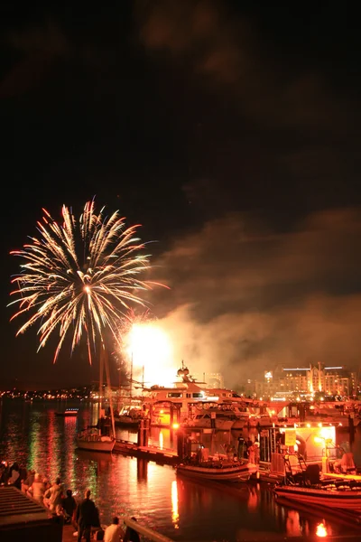 Fuochi d'artificio, Victoria, BC, Canada — Foto Stock