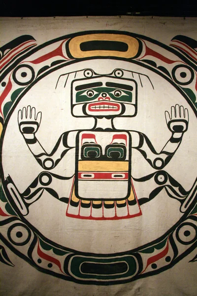 Indigenous Art - Royal BC Museum, Victoria, BC, Canada — Stock Photo, Image