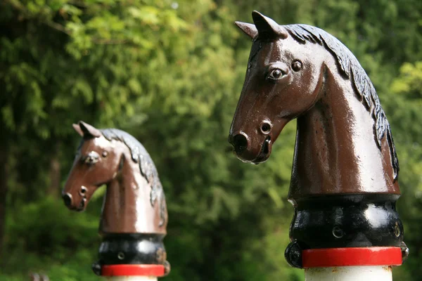 Estatua del caballo - Stanley Park, Vancouver, BC, Canadá — Foto de Stock