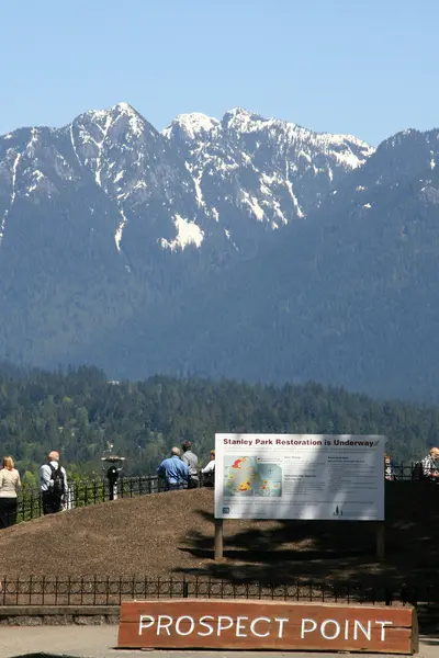 Perspektiva bodu - stanley park, vancouver, Kanada — Stock fotografie