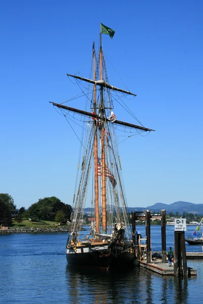 Old Fashioned Ship - Harbour , Victoria, BC, Canada — Stock Photo, Image