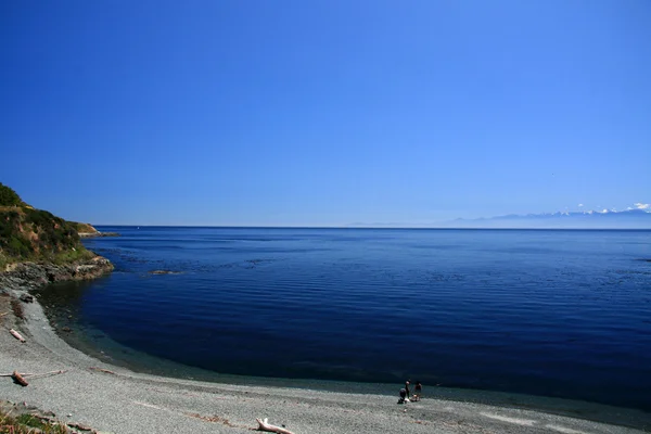 秘密湾-海岸线，维多利亚，不列颠哥伦比亚省，加拿大 — 图库照片