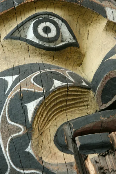 Totem Polo - Museo di Antropologia, Vancouver, BC, Canada — Foto Stock