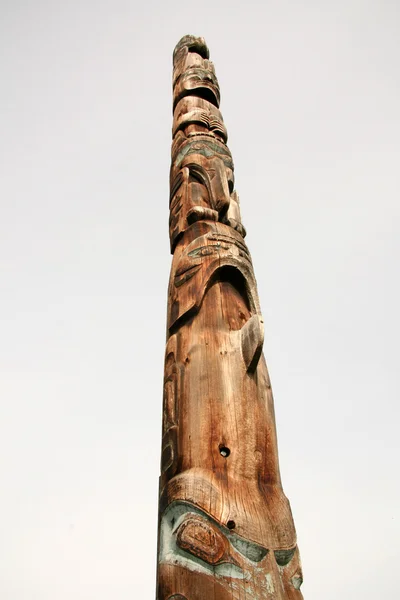Totem Polo - Museu de Antropologia, Vancouver, BC, Canadá — Fotografia de Stock