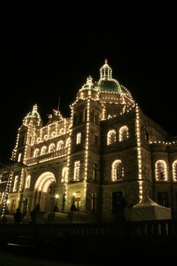 Parlamento binaları geceleri, victoria, bc, Kanada