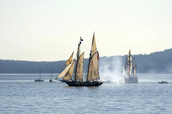 Bataille des navires de mer, Victoria, BC, Canada — Photo