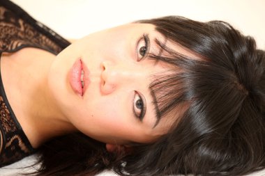 Güzel genç Asyalı kadın.