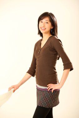 Genç tatlı Asyalı kadın.