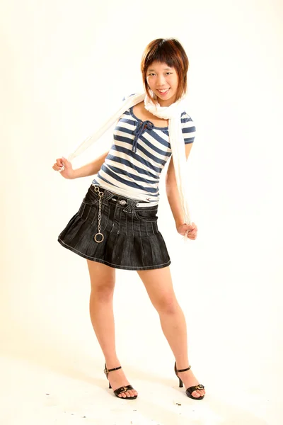 Cute Young Asian Female Model — Stock Photo, Image