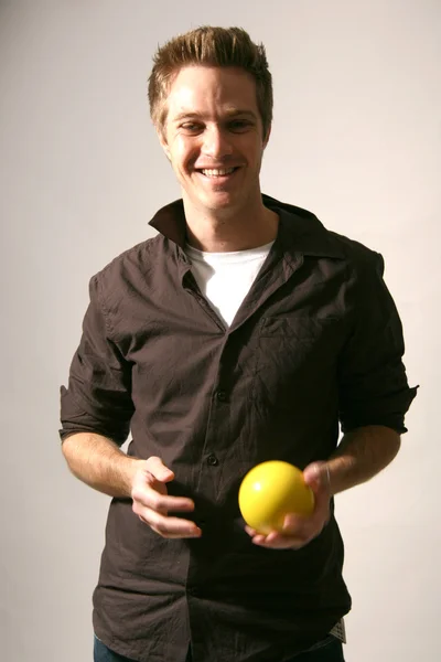 Attractive Male Model in Studio Setting — Stock Photo, Image