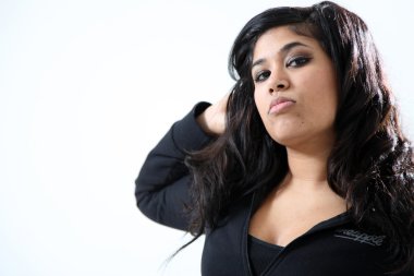 güzel genç karışık ırk kadın