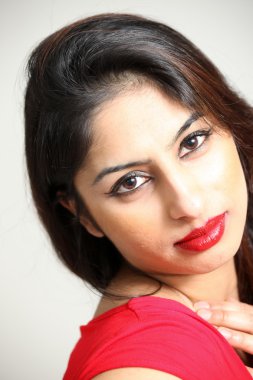 güzel genç Hintli Bayan