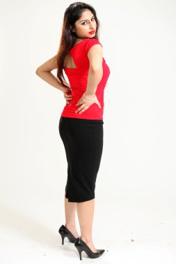 güzel genç Hintli Bayan