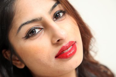 güzel genç Hintli Bayan