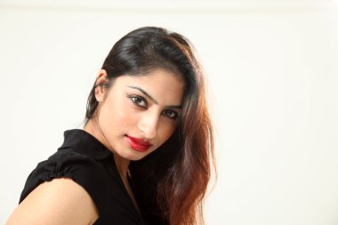 güzel genç Hintli Bayan