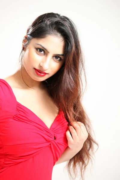 güzel genç Hintli Bayan