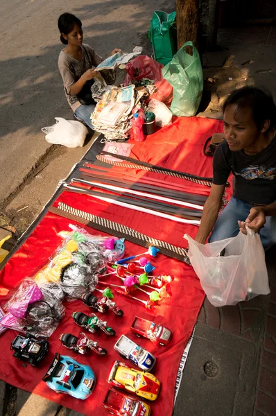 Straßenhändler in Chinatown — Stockfoto