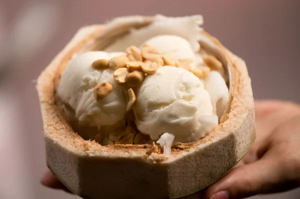 ココナッツ アイス クリーム — ストック写真