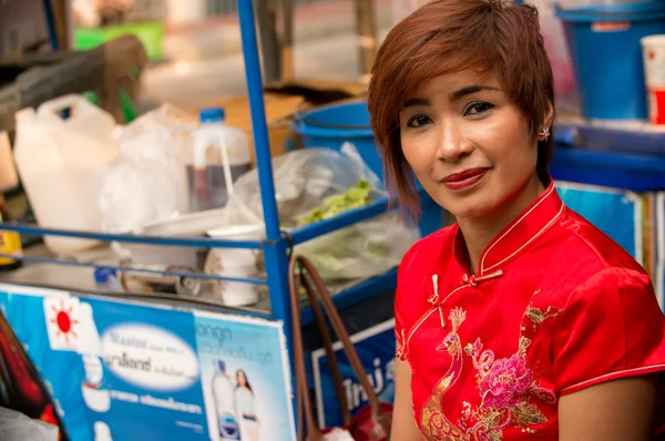 Venditore ambulante a Chinatown — Foto Stock