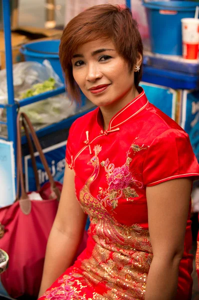 Gatuförsäljare i chinatown — Stockfoto