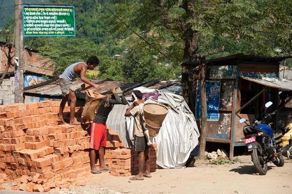 Brick Building, Nepal — Stock Photo, Image