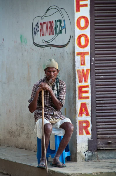 Alter mann, nepal — Stockfoto