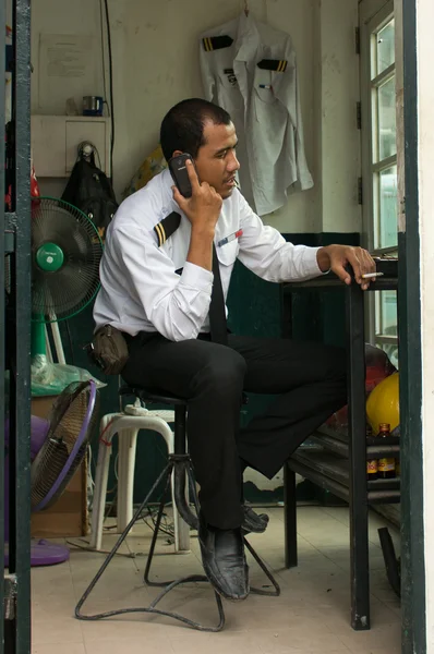 Security guard, Bangkok — Stock Photo, Image